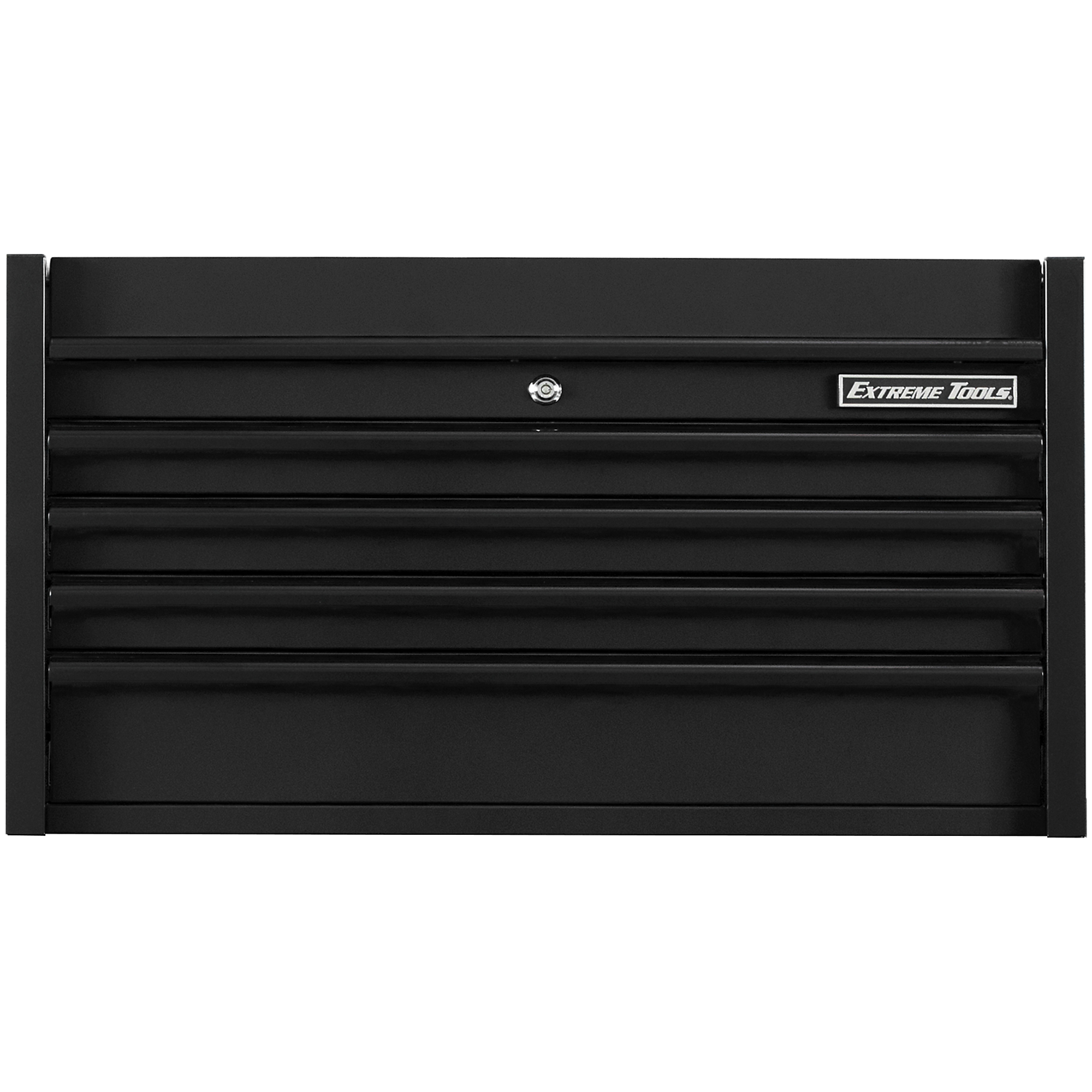 Extreme Tools DX Series Top Chest - 41in. x 25in., 4 Drawers, 100 Lb. Slides, Quick Release Latches, Black, Model# DX412504CHMBBK